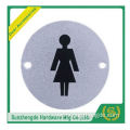 BTB SSP-002SS Stainless Steel Round Female Toilet Sign Plate